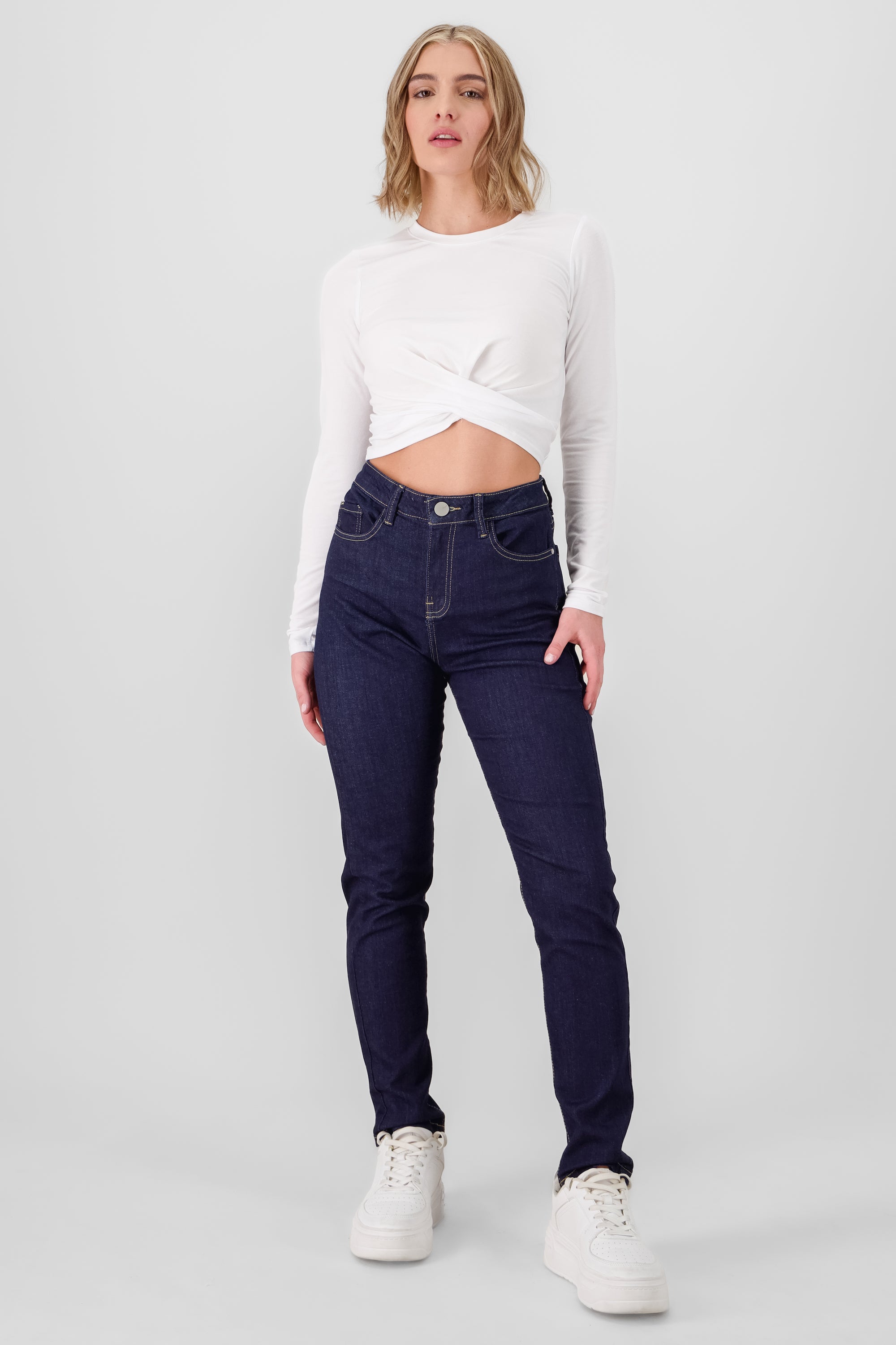 Solid Skinny Jeans