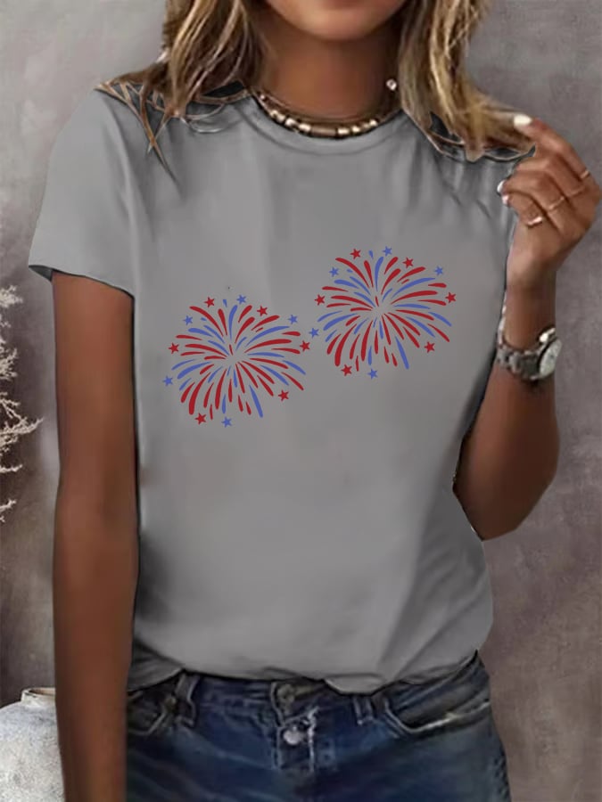 Funny 4th of July Firework  for Women  T-Shirt