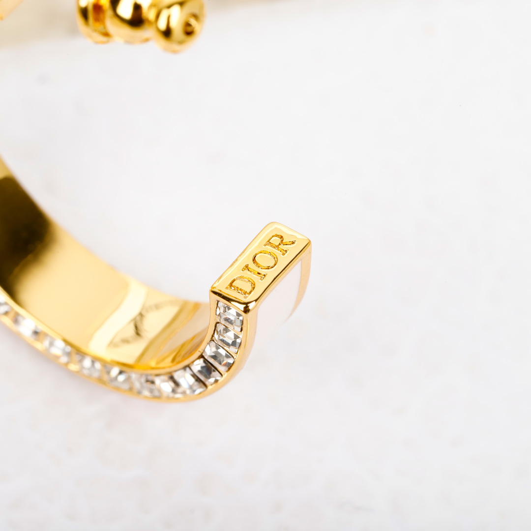 Dior diamond earrings