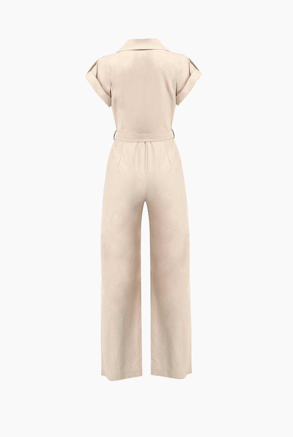 Jumpsuit camisero de manga corta