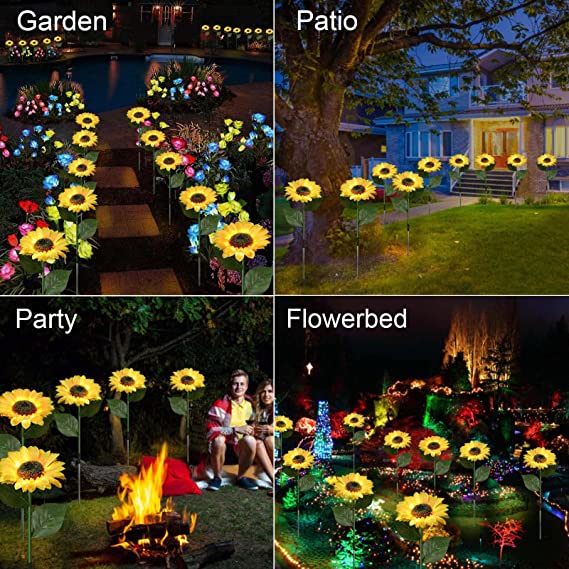 💥Last Day Promotion-[SAVE 50% OFF]--Waterproof Solar Sunflower Light--BUY 3 GET 10% OFF & FREE SHIPPING