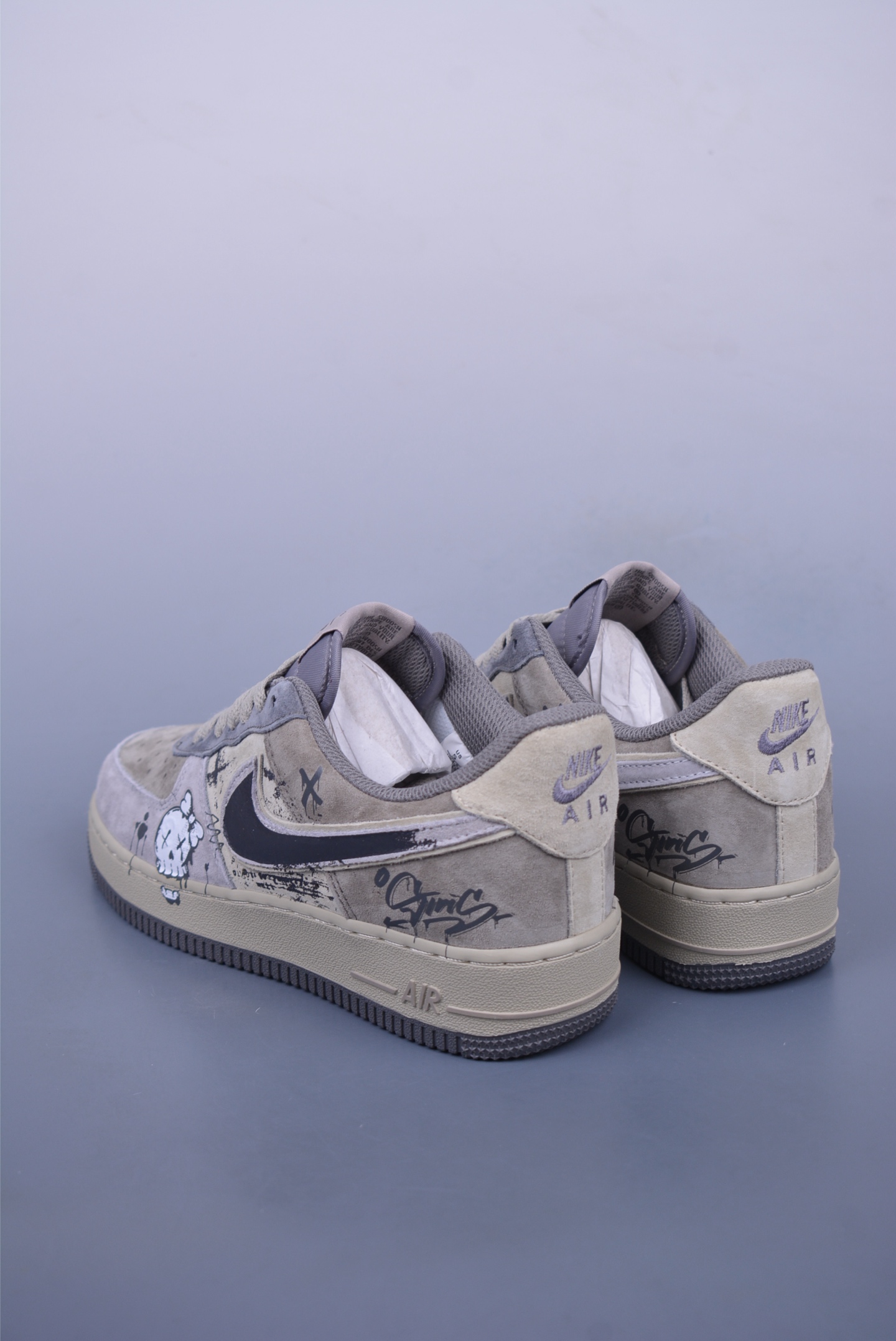 Nike Air Force 1 07 Low Sneakers Dark Skull YD2425-660