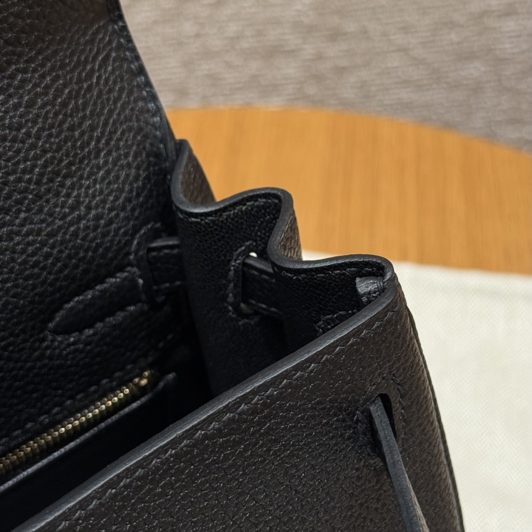 Hermès Kelly ck89Noir Handbag (Handmade to Order)