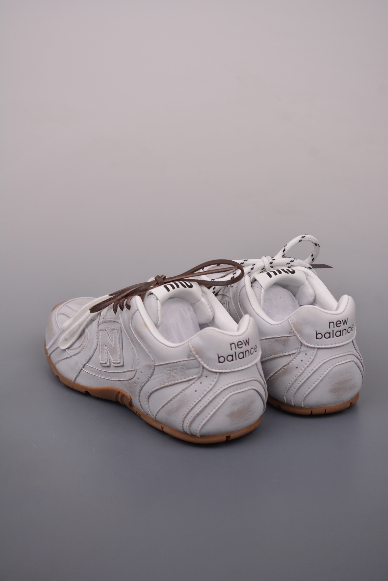 Miu Miu x New Balance 530 SL Leather Sneakers 