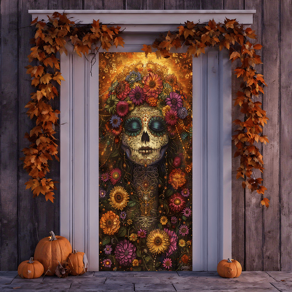 Spooky Nights Halloween Door Tapestry
