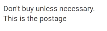 postage