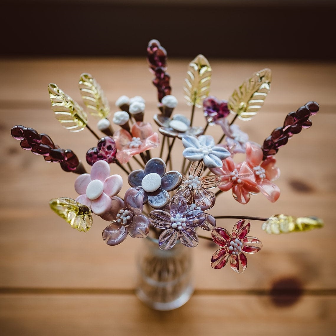 ✨NEW✨Beauty That Never Fades-Handcrafted Glass Flower Bouquets