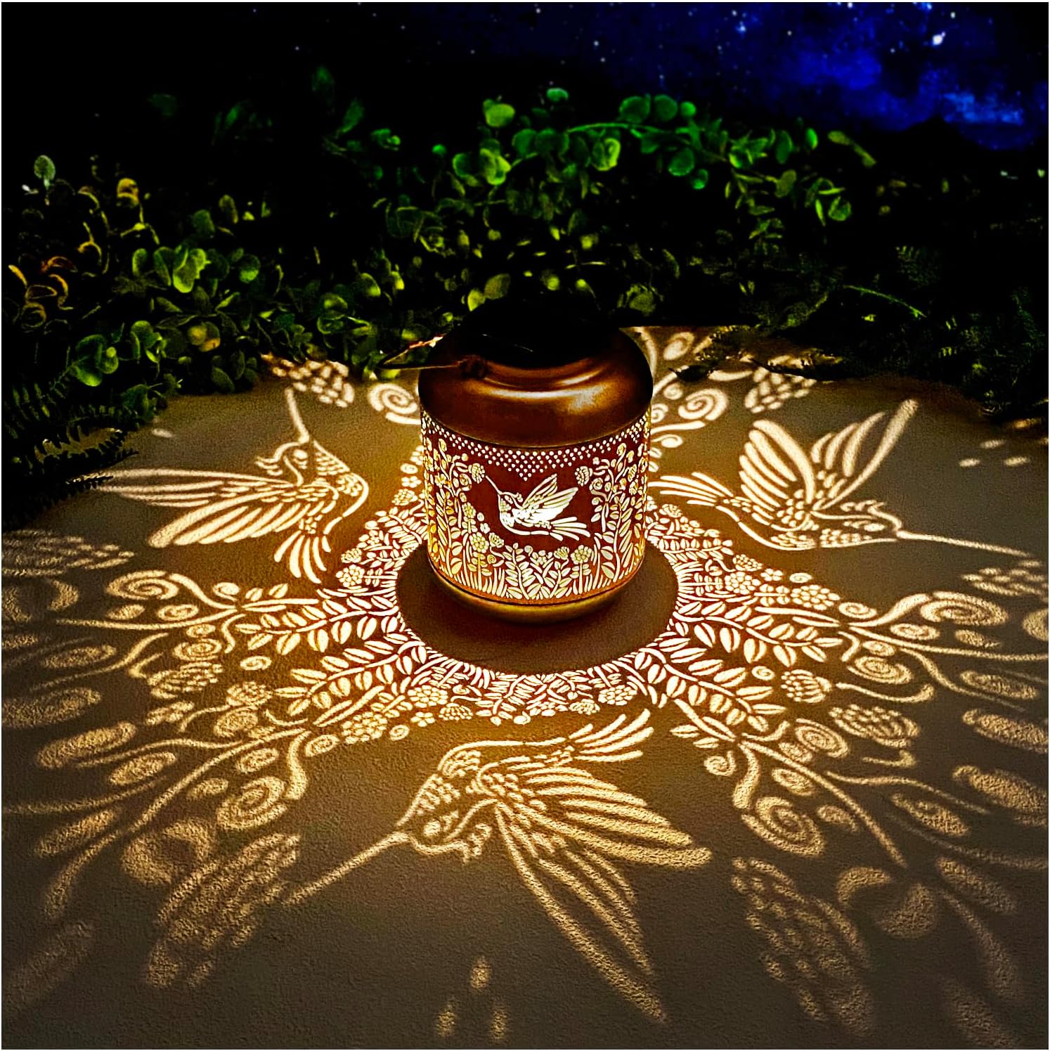 Hummingbird Solar Lanterns Outdoor Waterproof Hanging