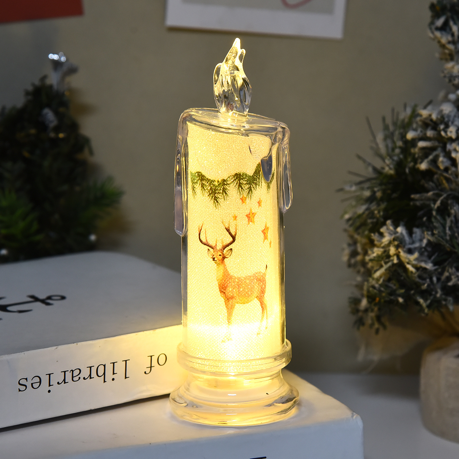 🌲🌲Flameless LED Christmas Candle Lights, 🕯️🕯️Christmas/Halloween/Easter Special Gift🎁🎁
