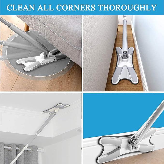 🌲Early Christmas Sale 50% OFF - 360° Rotatable 140 cm Adjustable X-Type Butterfly Cleaning Mop--Buy 2 GET 10% OFF & FREE SHIPPING