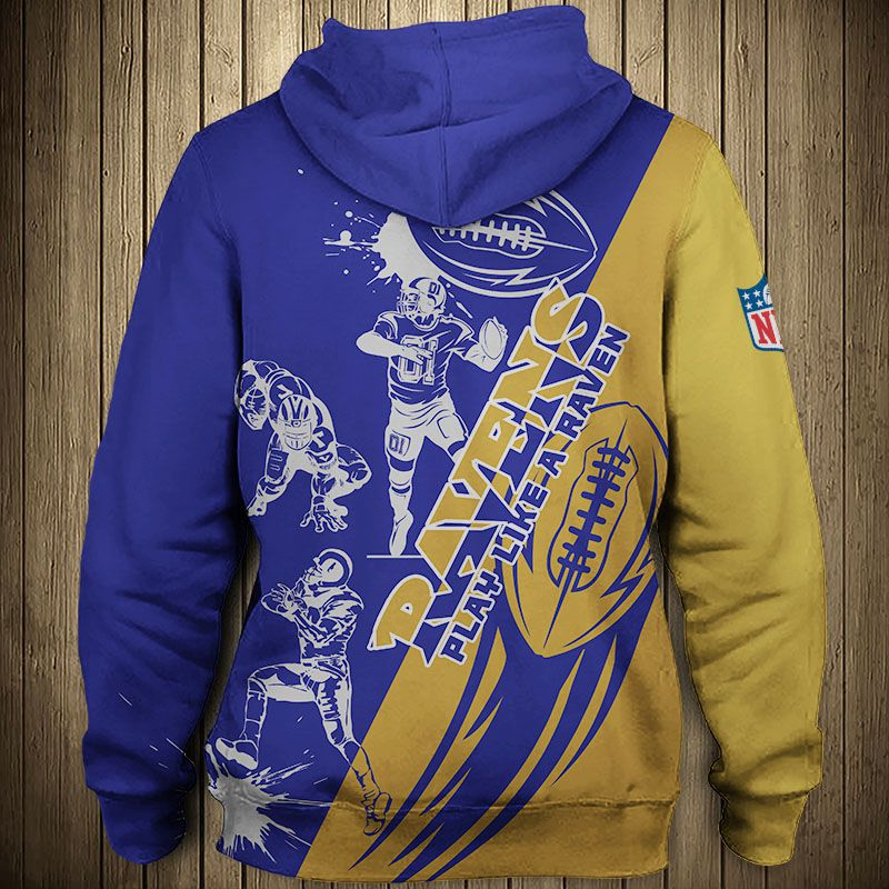 BALTIMORE RAVENS 3D HOODIE BBRR002