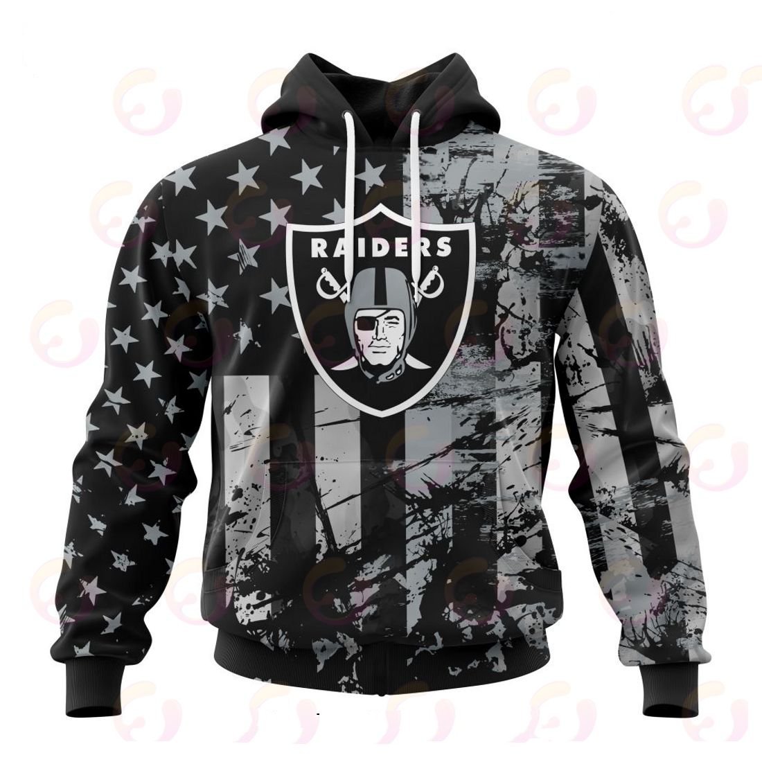 LAS VEGAS RAIDERS 3D HOODIE JERSEY FOR AMERICA