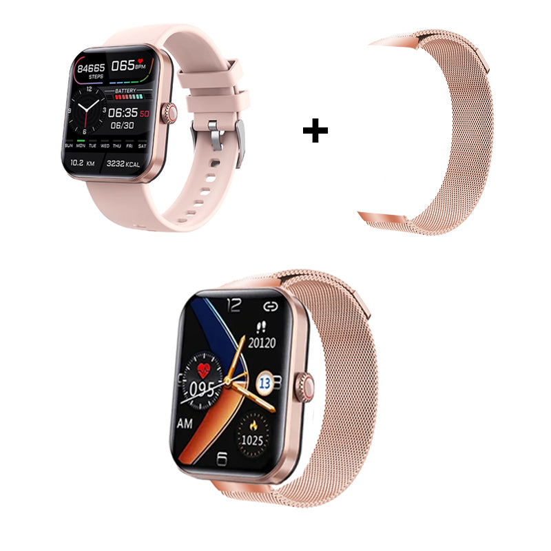 All day monitoring of heart rate and blood pressure Bluetooth fashion watch（Support 24 languages）（ Buy 2 free shipping）
