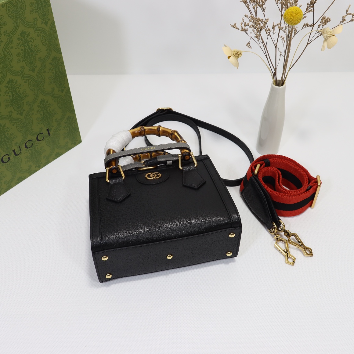 Gucci Diana series bamboo small tote bag 702732 U3ZDT 1073