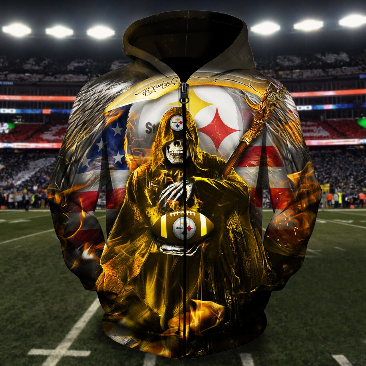 PITTSBURGH STEELERS 3D HOODIE PPSS024