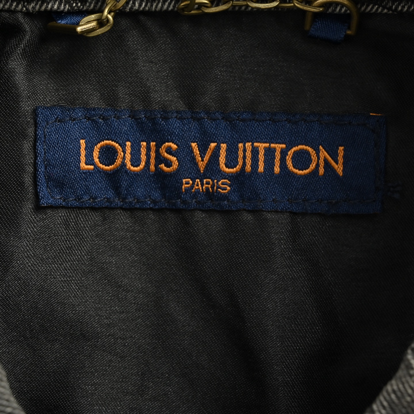 Louis Vuitton 25ss full print monogram grey jacquard denim short sleeve shirt