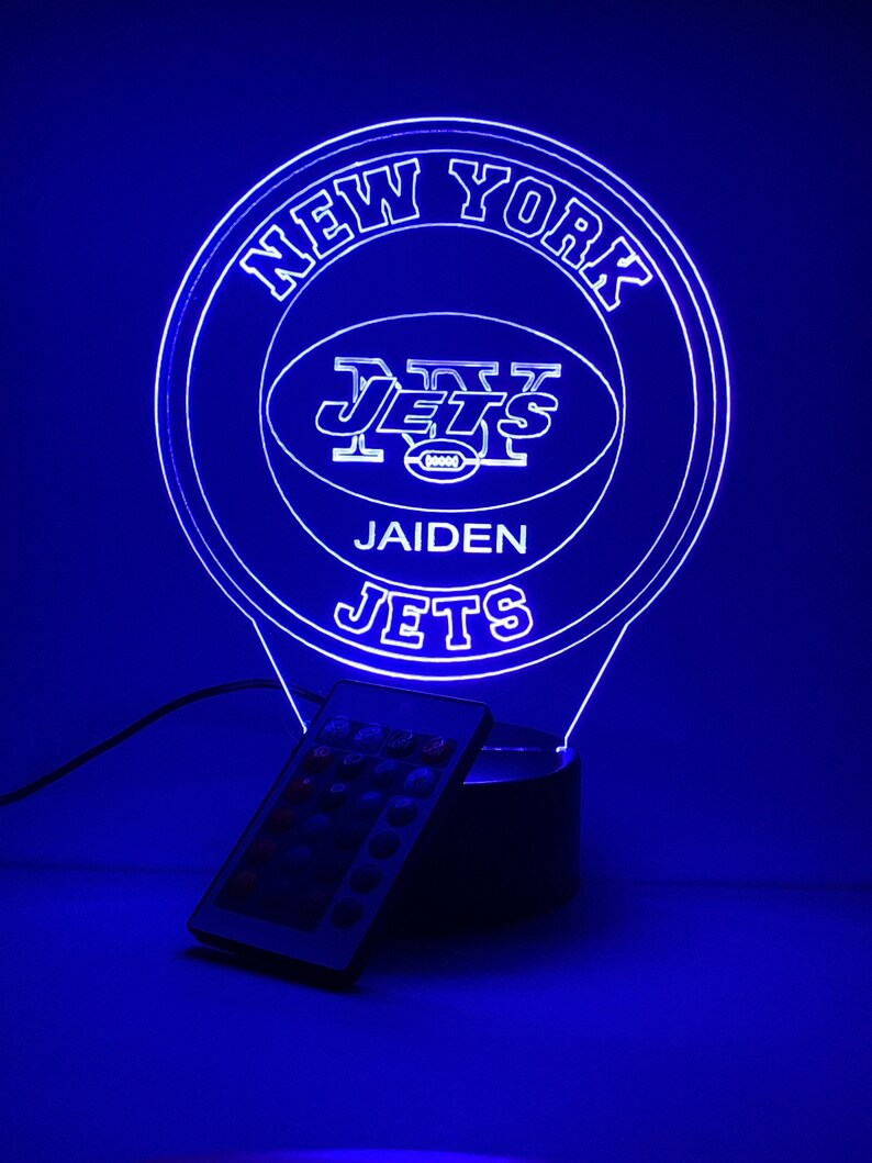 NEW YORK JETS 3D LAMP PERSONALIZED