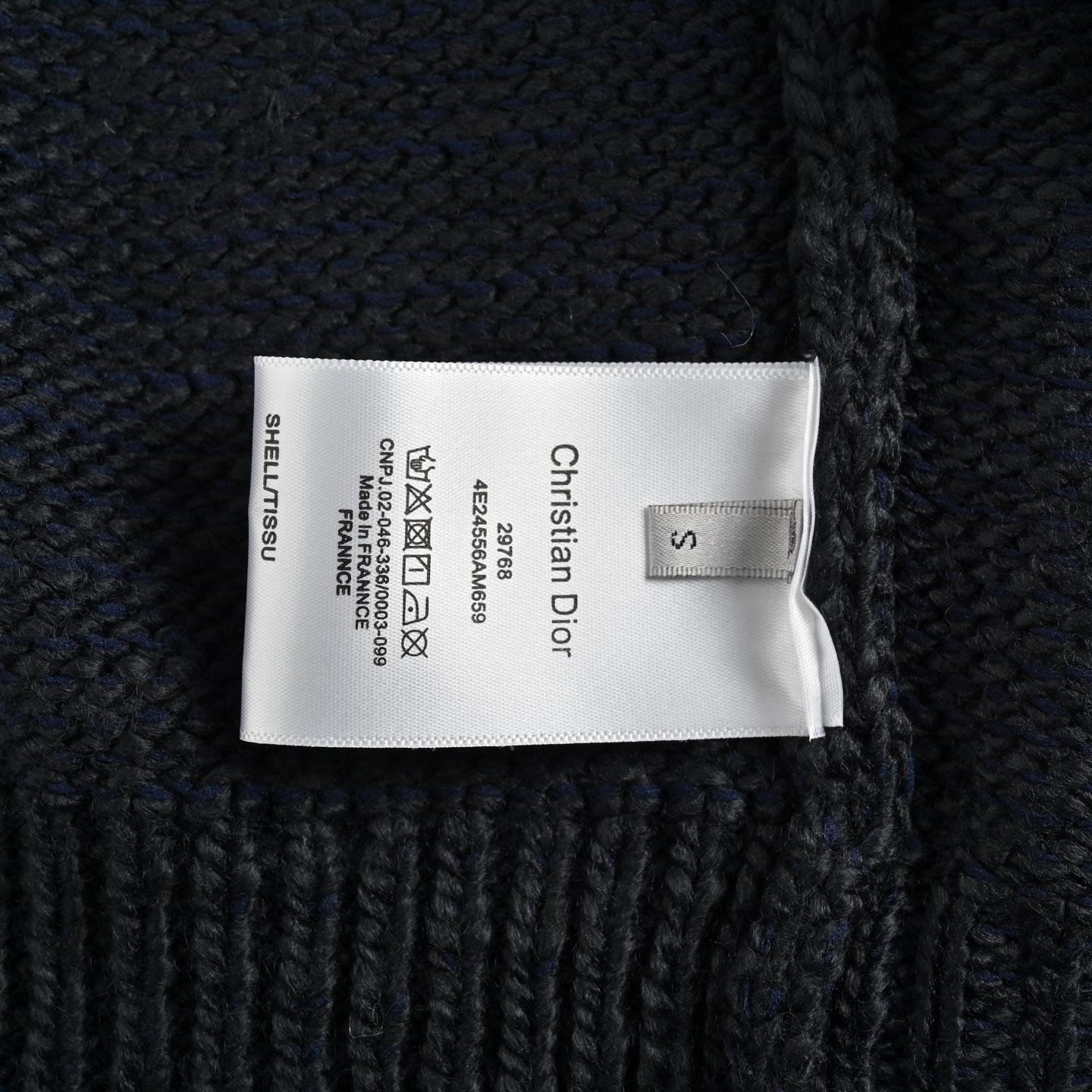 Dior 24Fw dinosaur chair embroidered crewneck sweater