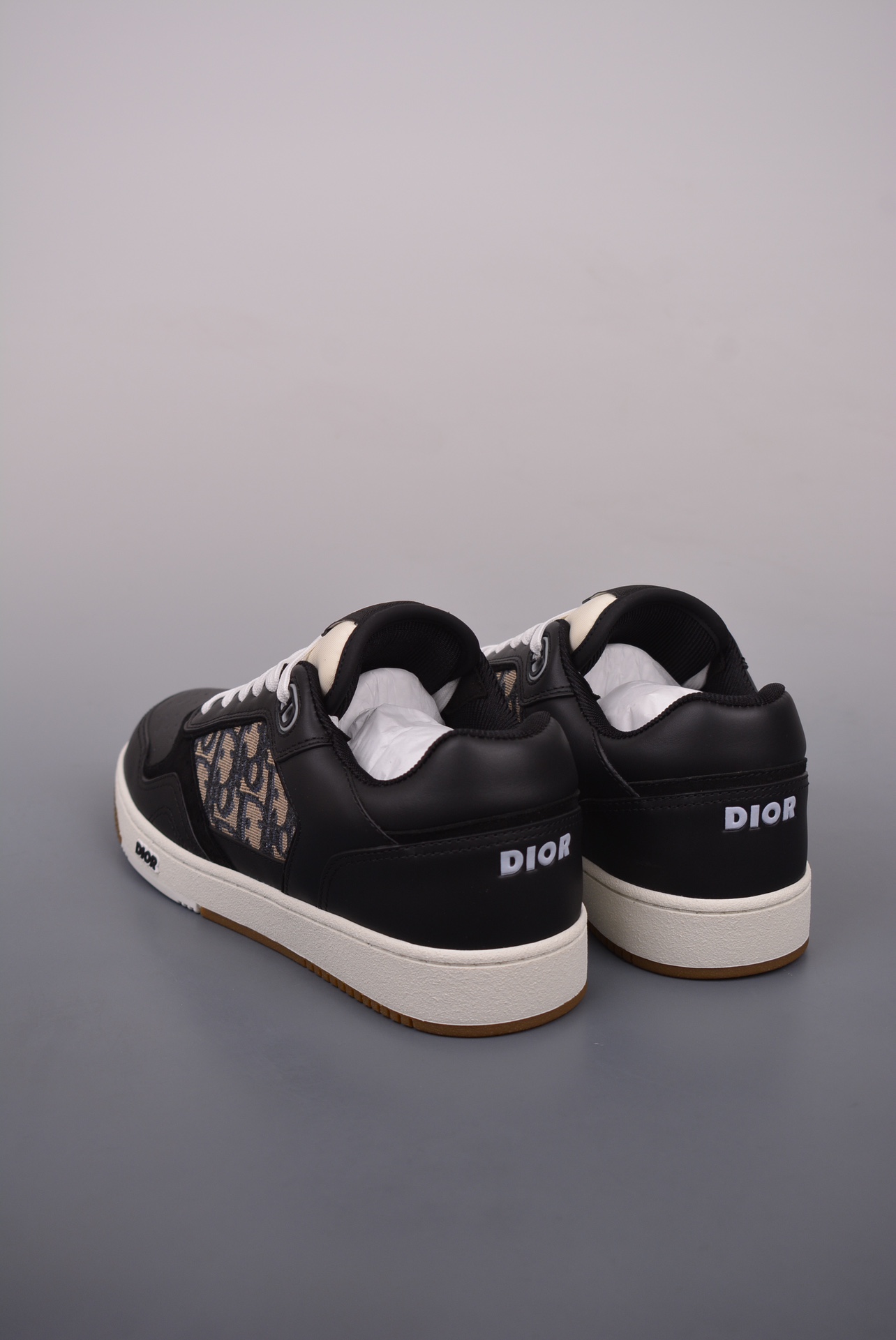 Dior B27 Oblique Galaxy Low Top Sneakers Black