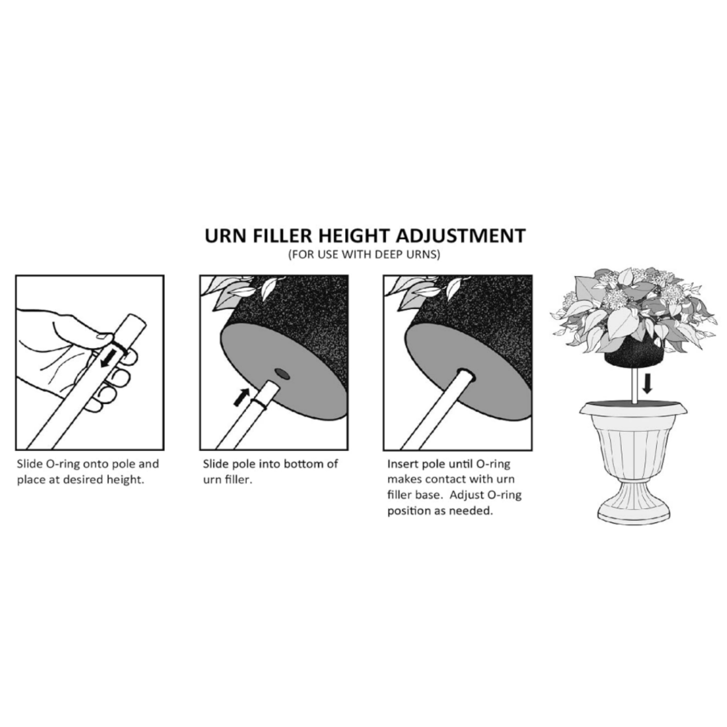 🔥On Sale🔥Artificial Hydrangea Urn Planter and Pot Filler with Adjustable Height