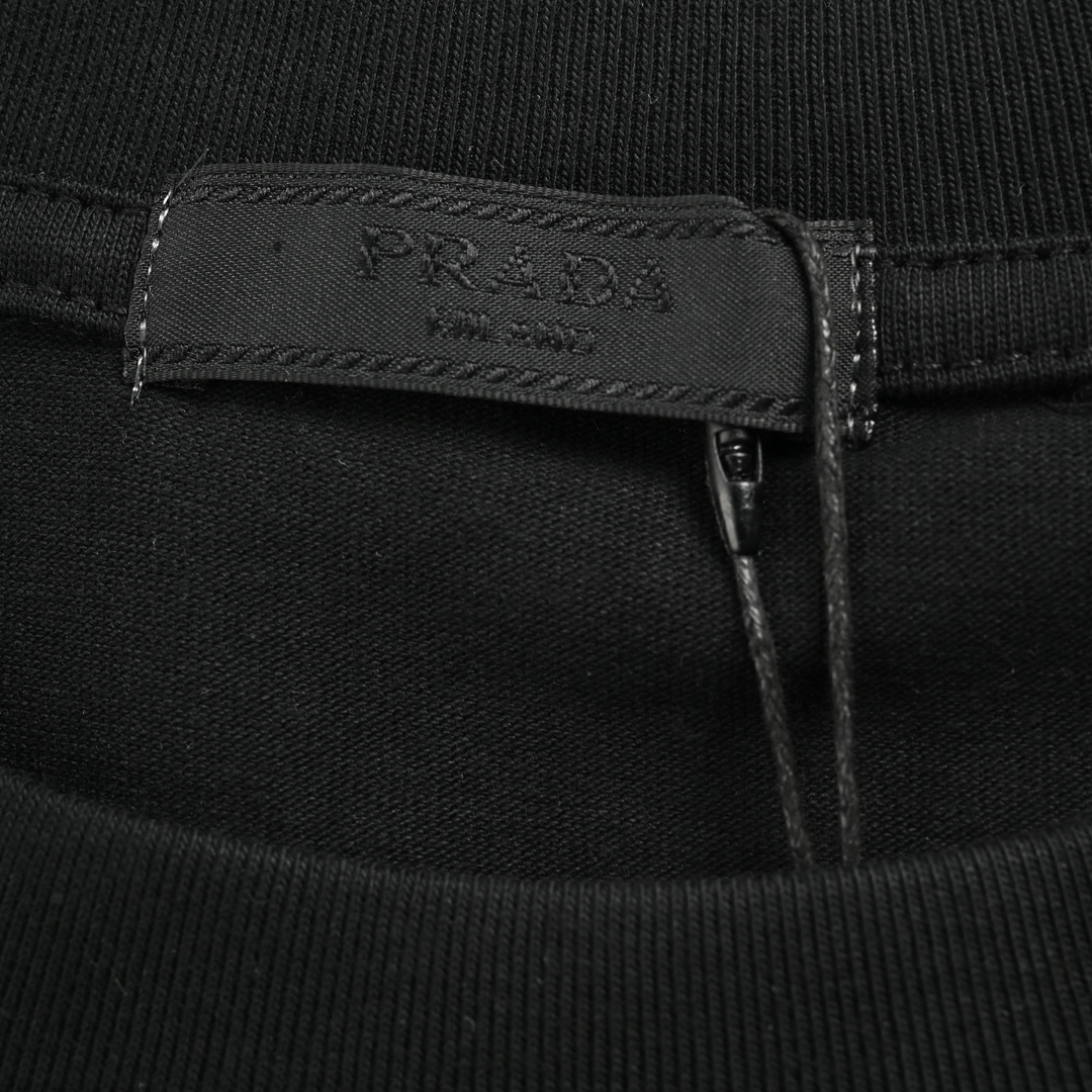 Prada 23ss triangle logo short sleeves