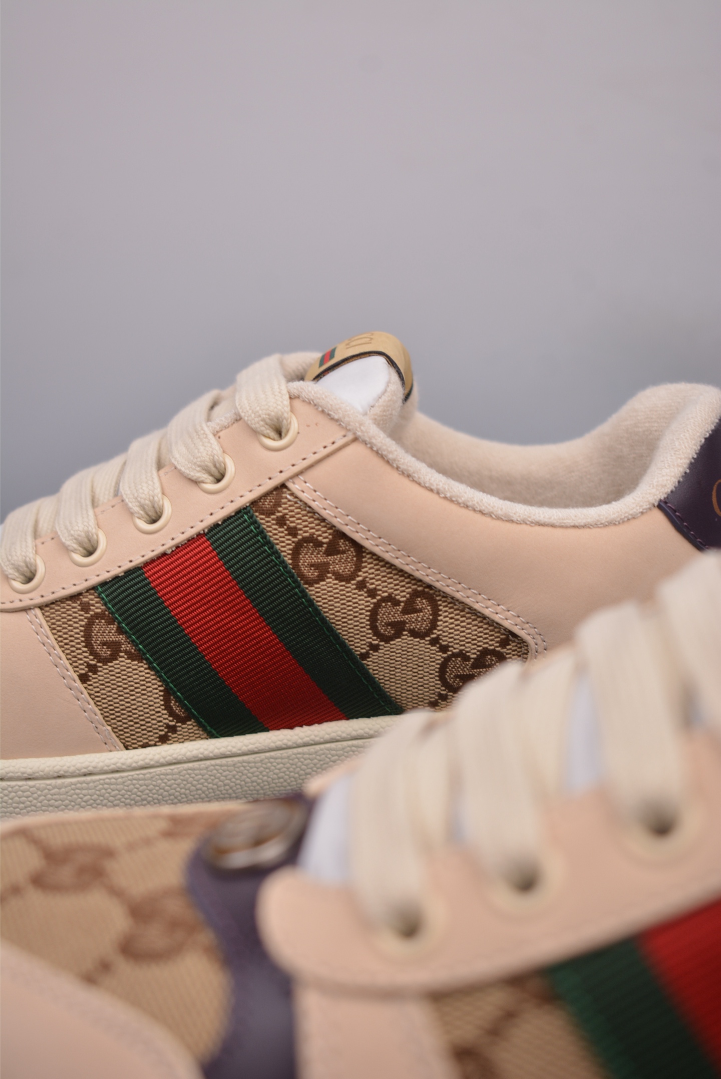 Gucci Screener GG Sneaker Low Beige Dark Purple