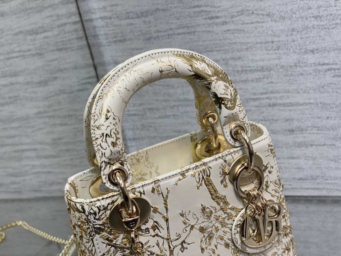 Dior Lady Limited Edition Embroidered Princess Diana Bag