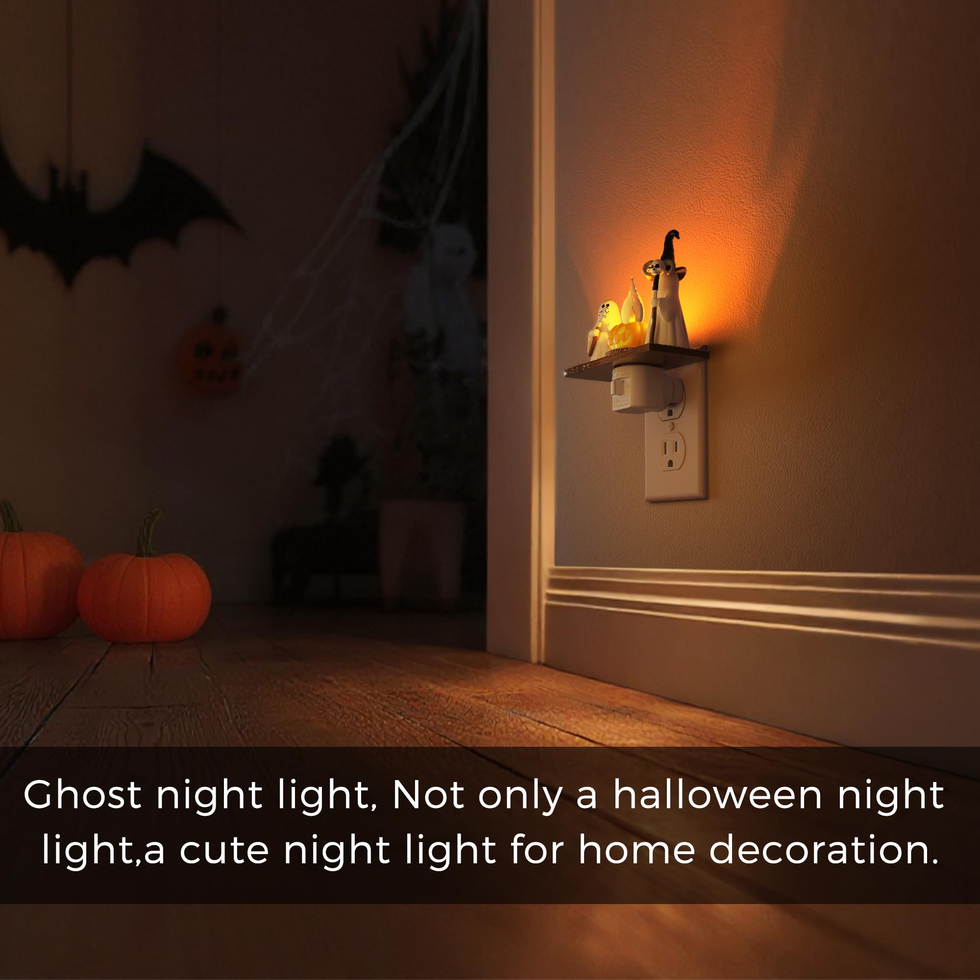 💥ON SALE💥Spooky LED Ghost Night Light  with Flickering Campfire 👻🔥