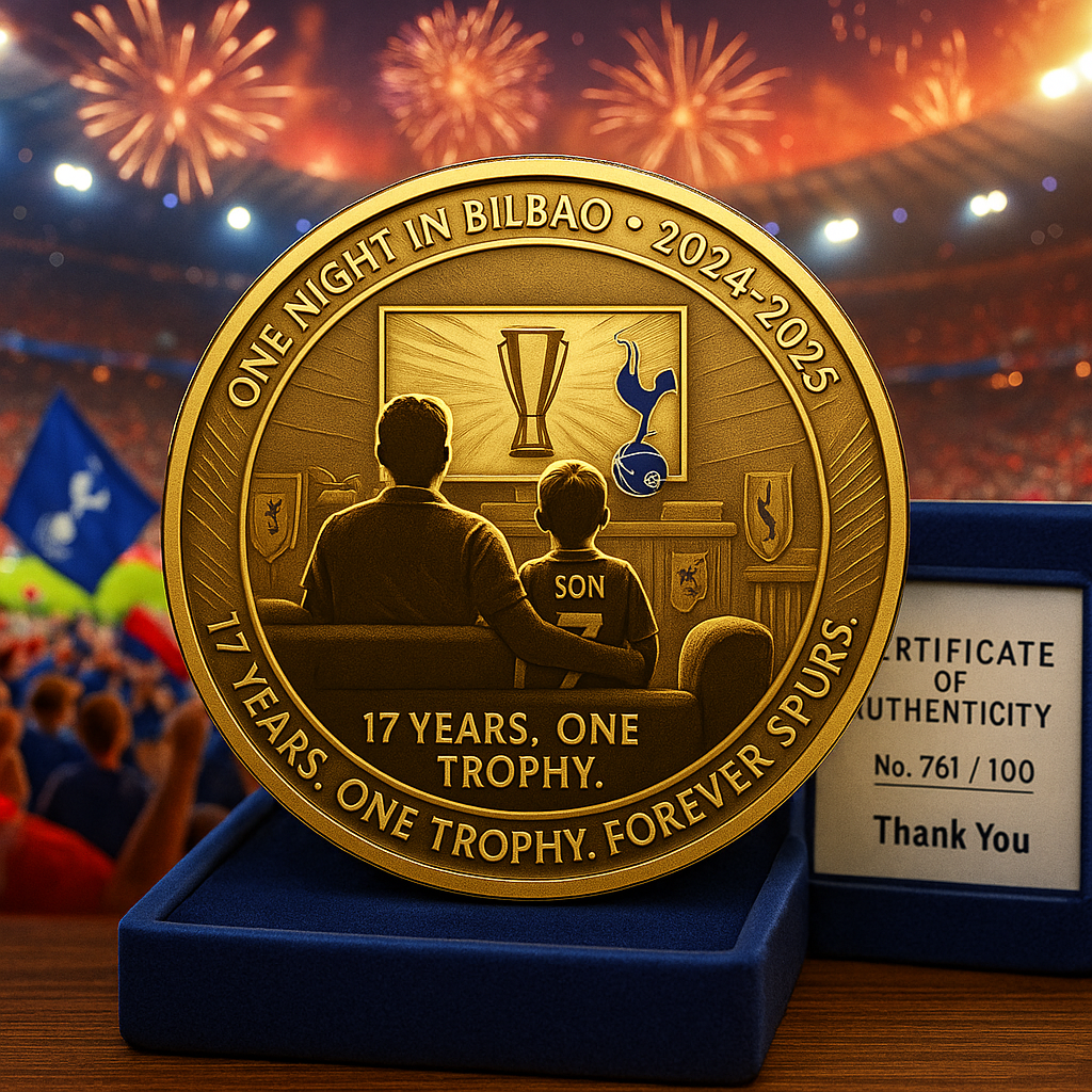 Tottenham Hotspur 2024/25 Championship Coin (Family View)
