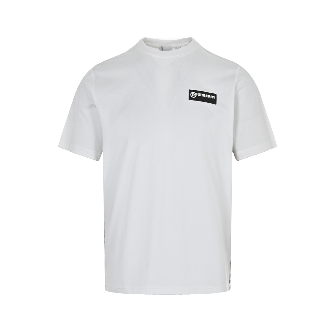 Burberry side check stitching short sleeves
