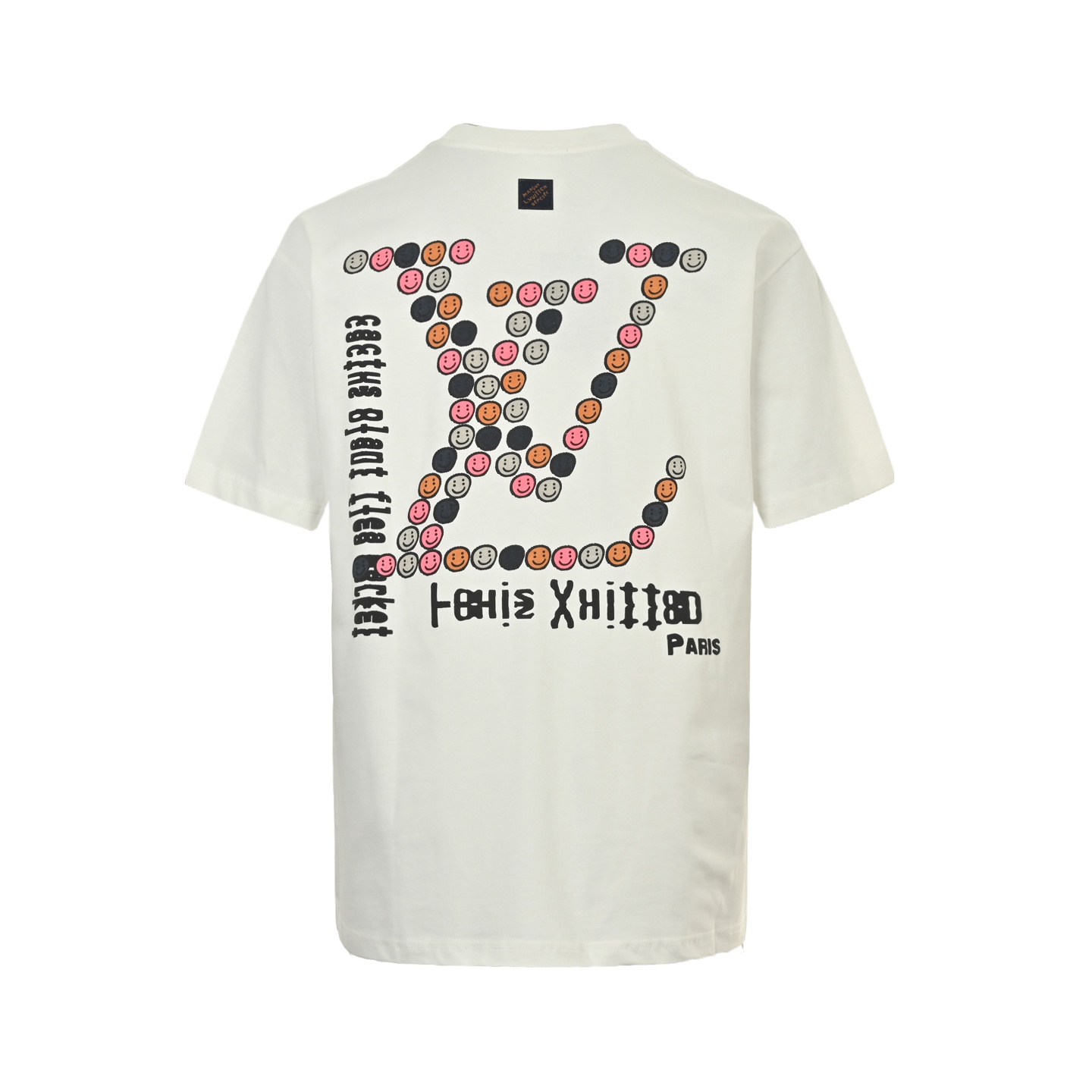 Louis Vuitton 25ss smiley face print short-sleeved shirt