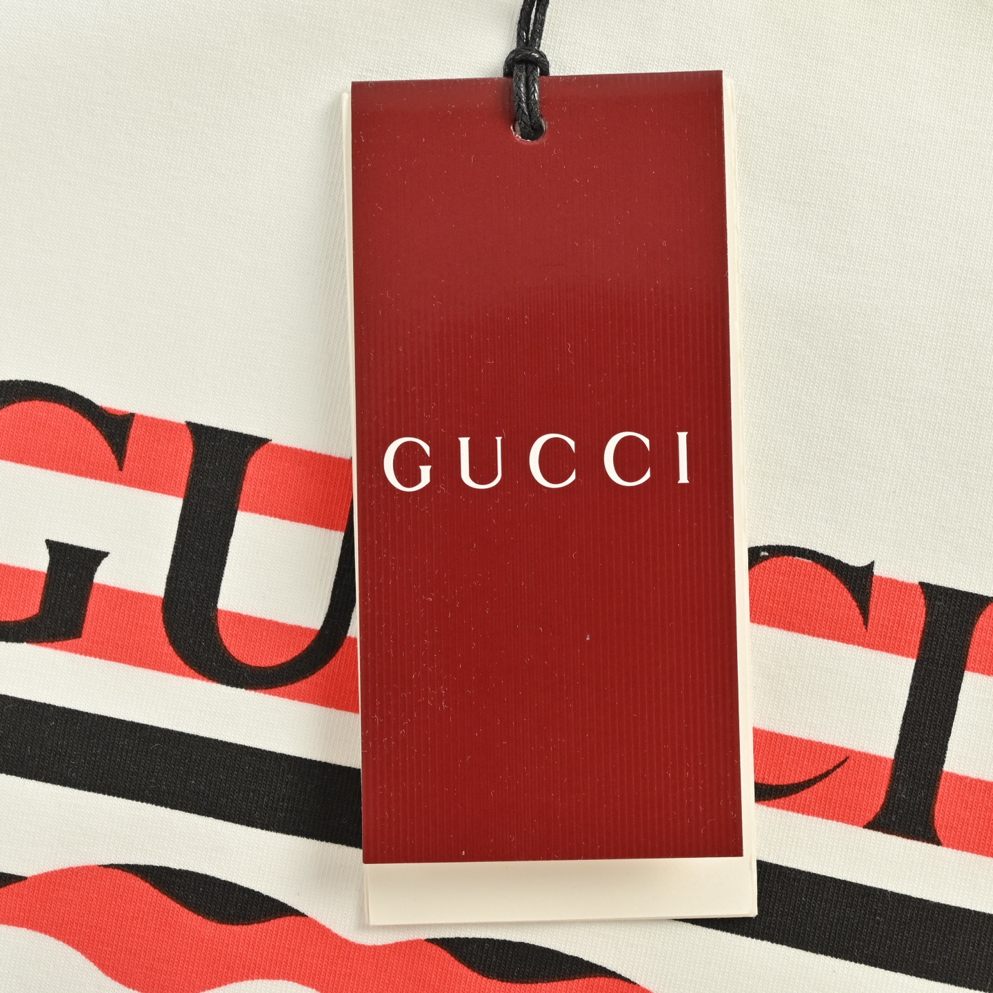 Gucci 25ss striped double G print short sleeve