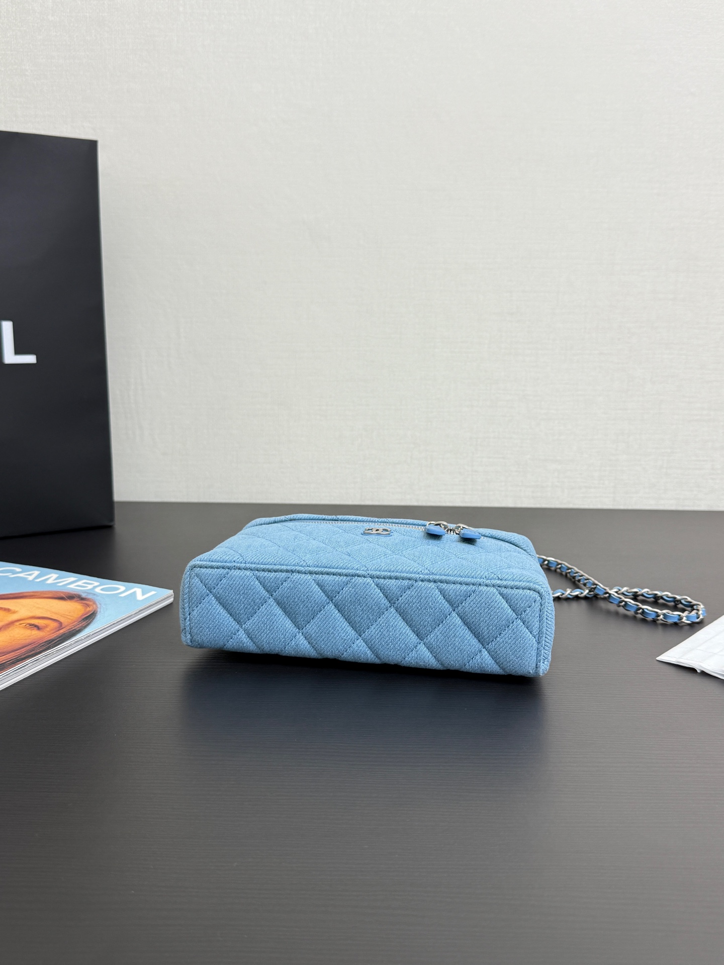 Chanel 25C LP Box Bag Light Denim