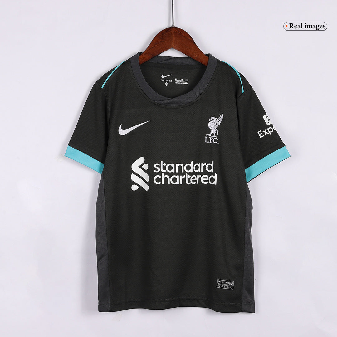 Liverpool away kids' football shirt (shirt + shorts) 2024/25