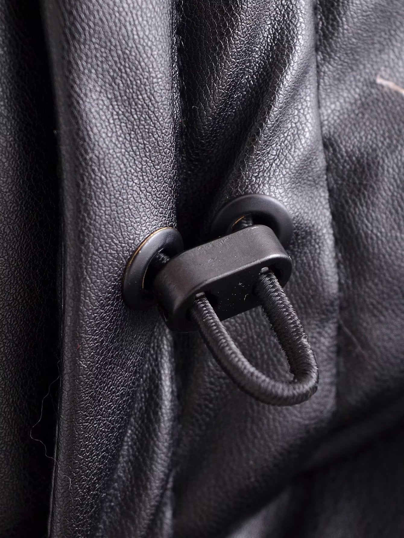 Autumn Women Clothing Faux Leather Faux Leather Loose Casual Cotton Coat
