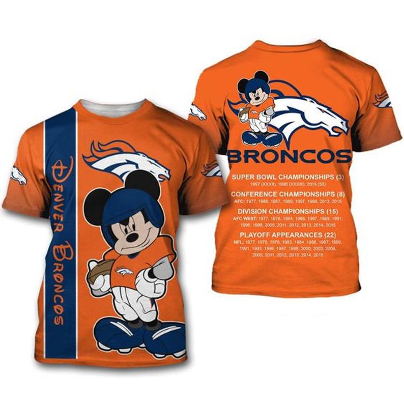 DENVER BRONCOS 3D T-SHIRT DB007