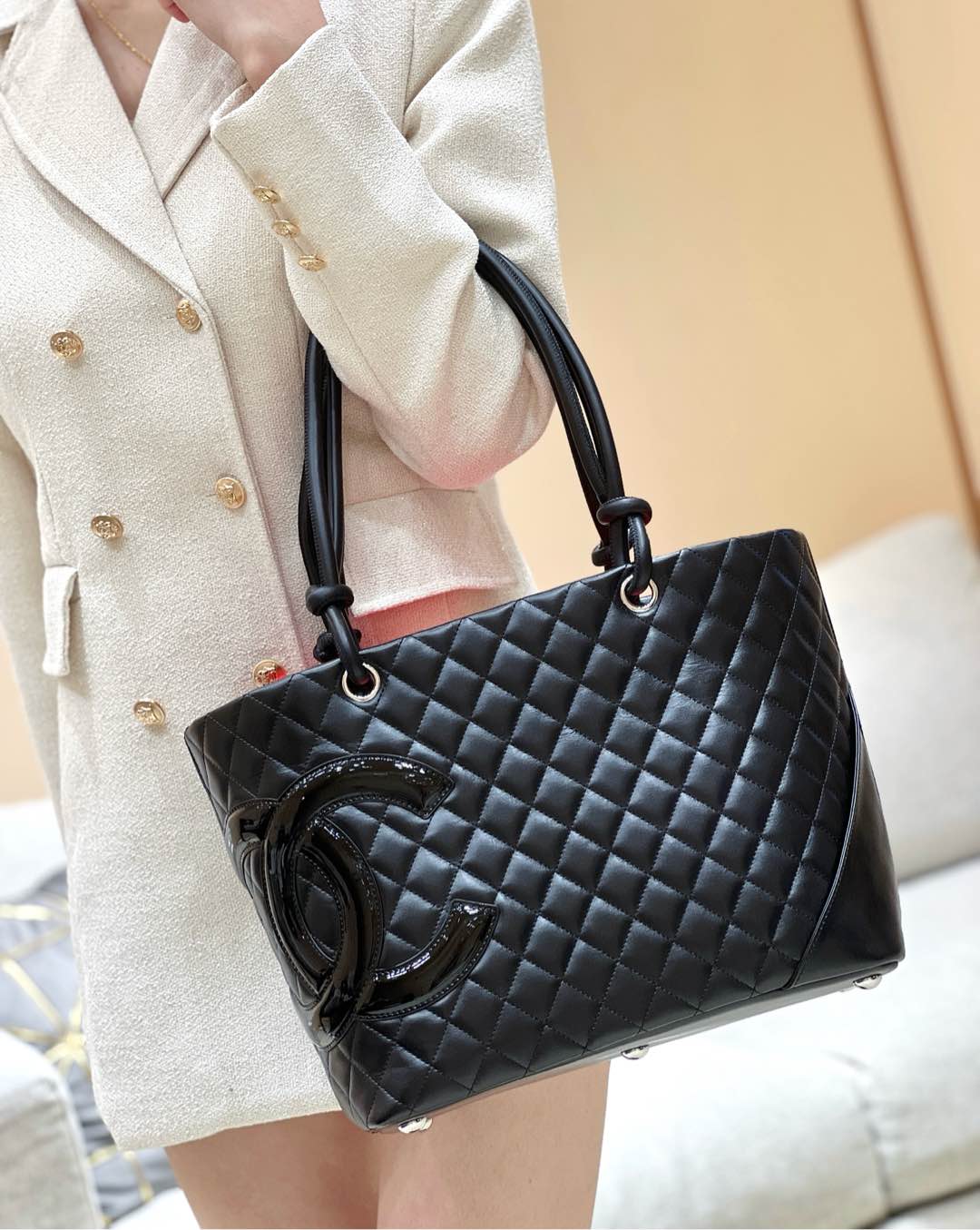 Chanel used Cambon tote A29795