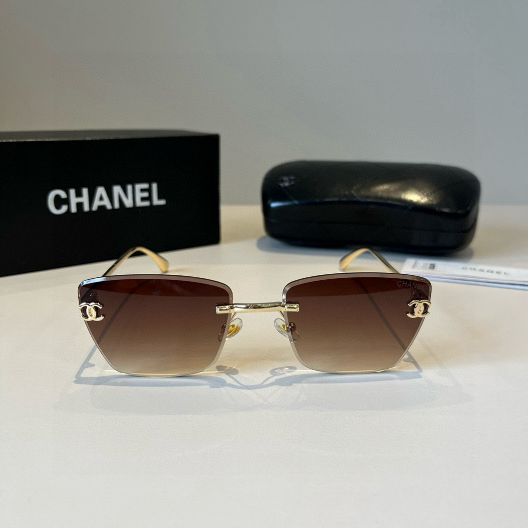 Chanel rimless sunglasses