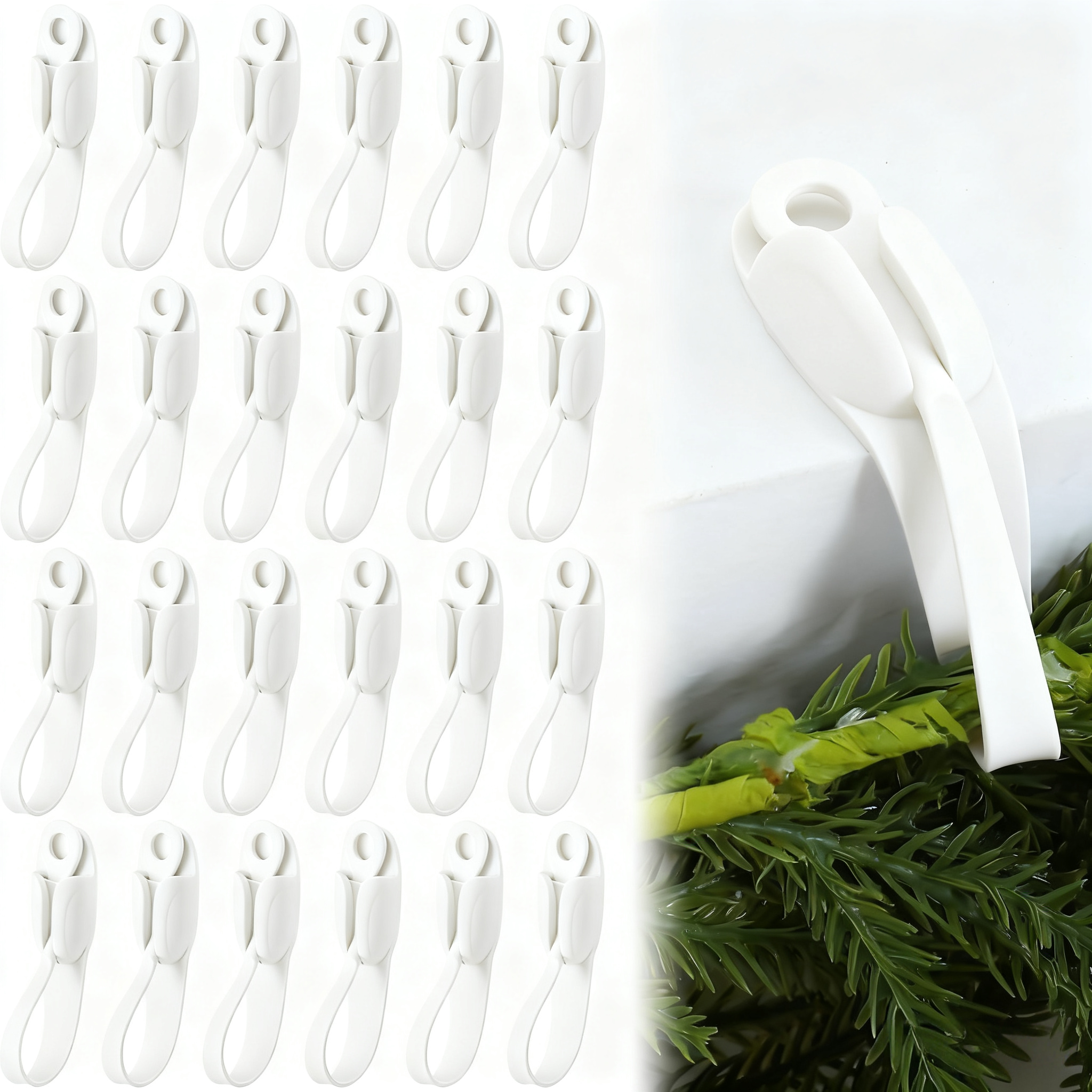 🎄2025 Christmas On Sale✨6 PCS Christmas Silicone Garland Hangers