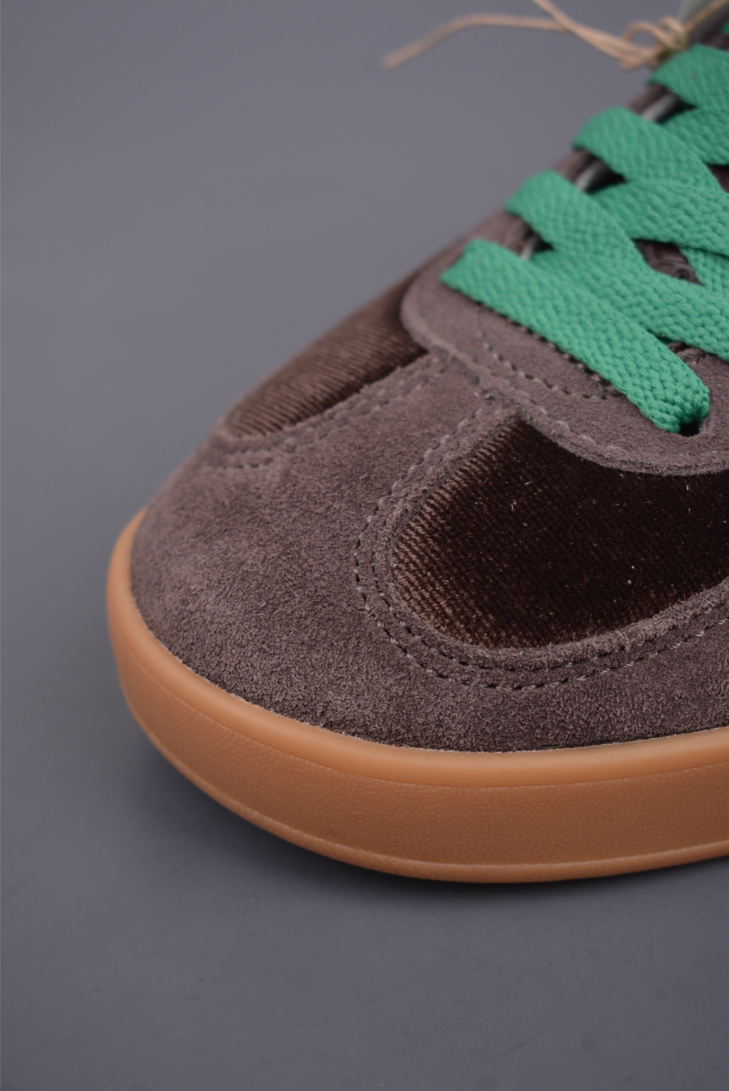 Adidas Gazelle Indoor Trainers Dark Coffee Pink Green JI2714