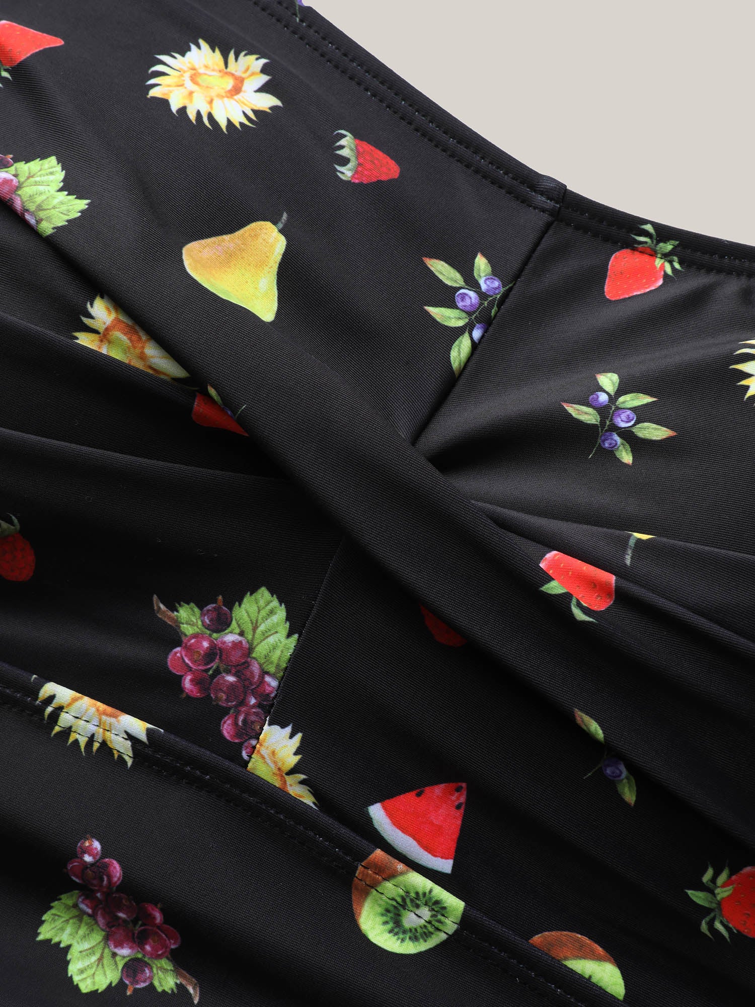 Fruit Party Ruched One-Piece Swimsuit