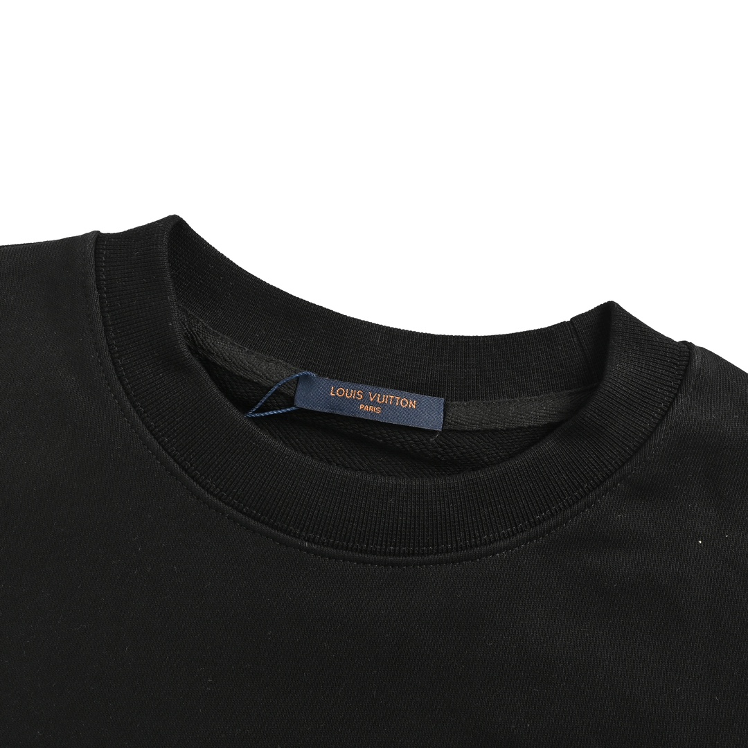 Louis Vuitton 24Fw front and back logo foam print crew neck sweatshirt