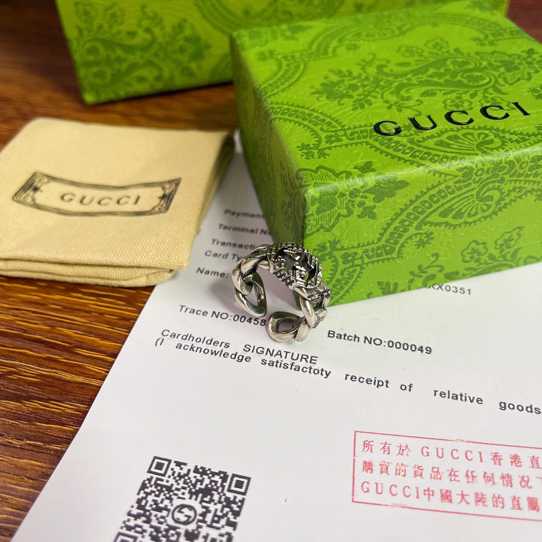 GUCCI GG chain ring