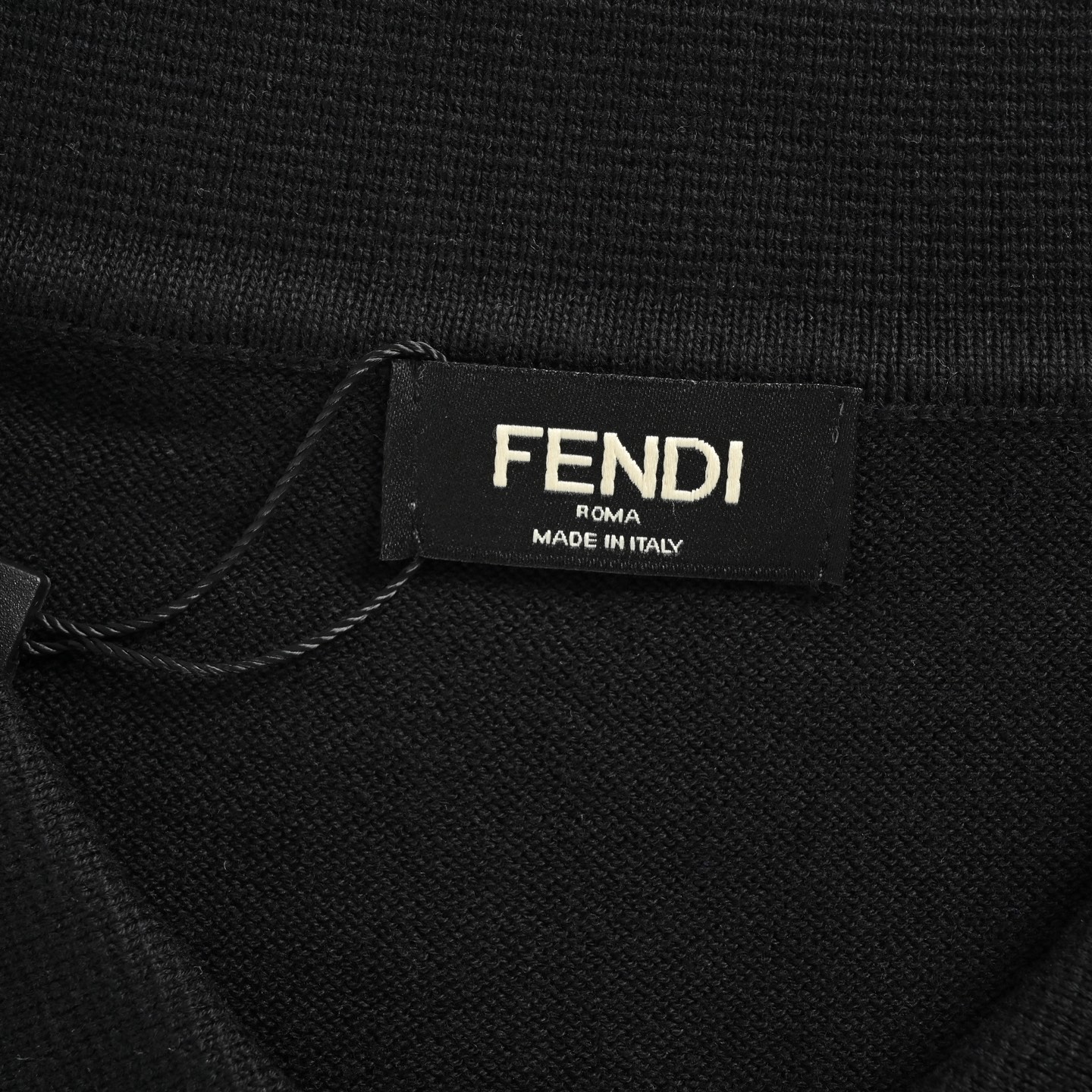 Fendi 25ss oblique button knitted Polo short sleeve
