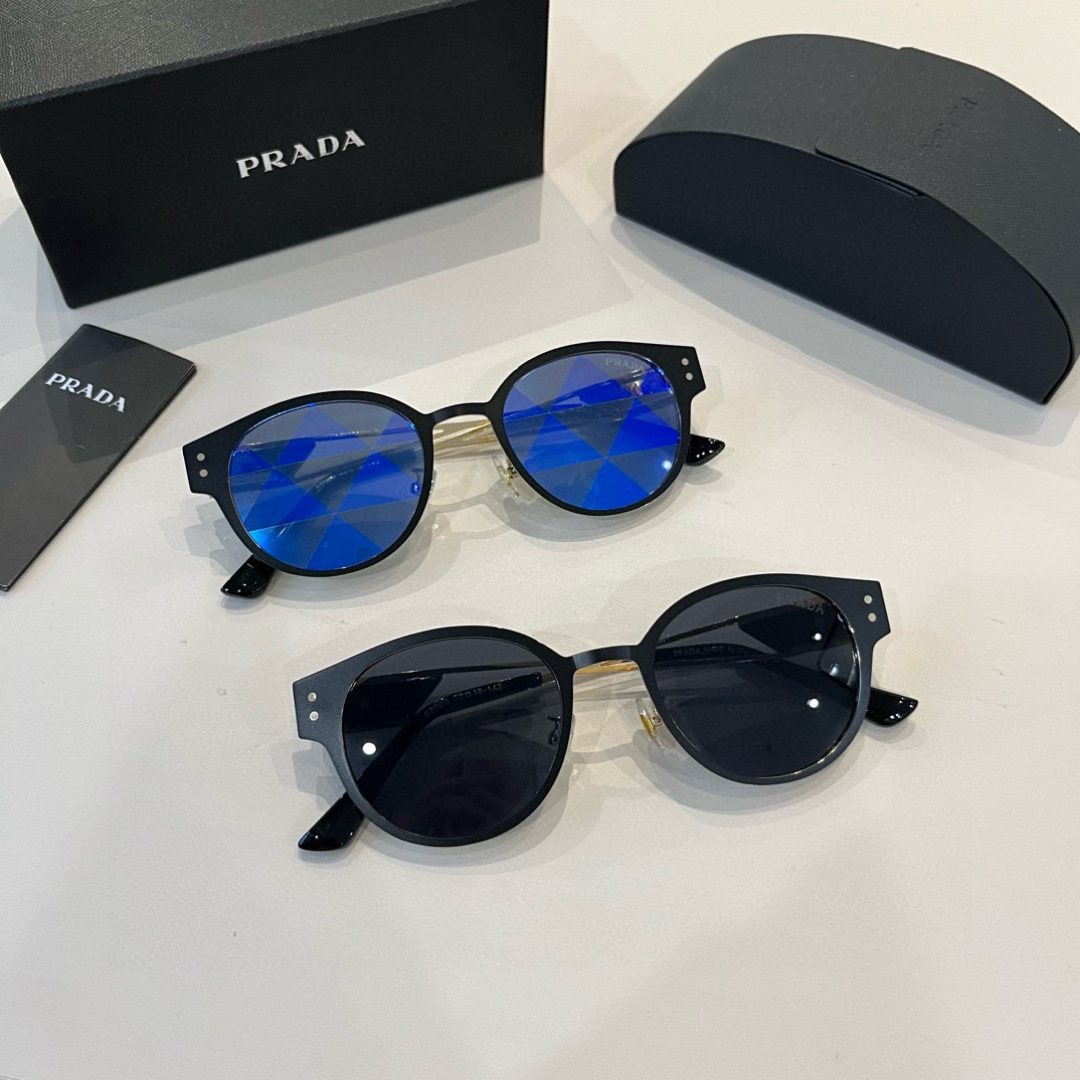 Prada round frame sunglasses