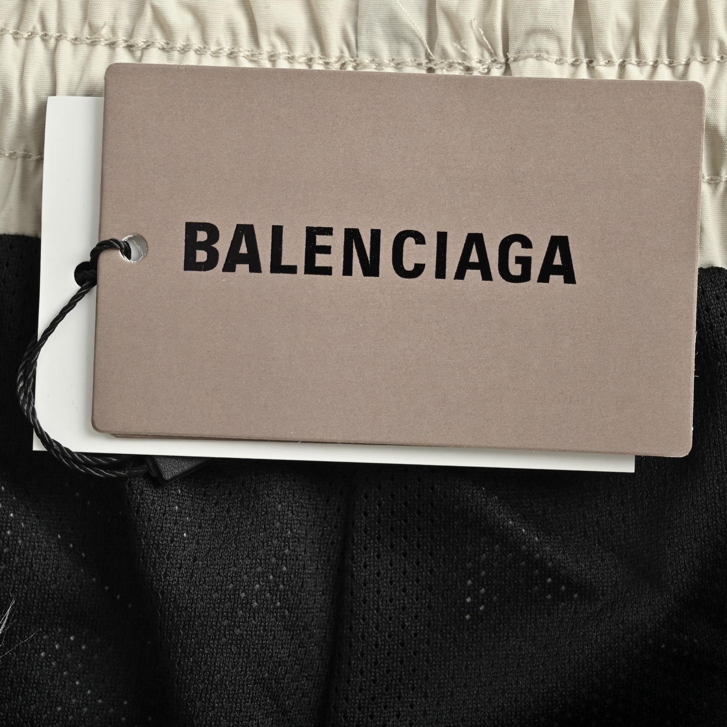 Balenciaga patchwork letter print shorts