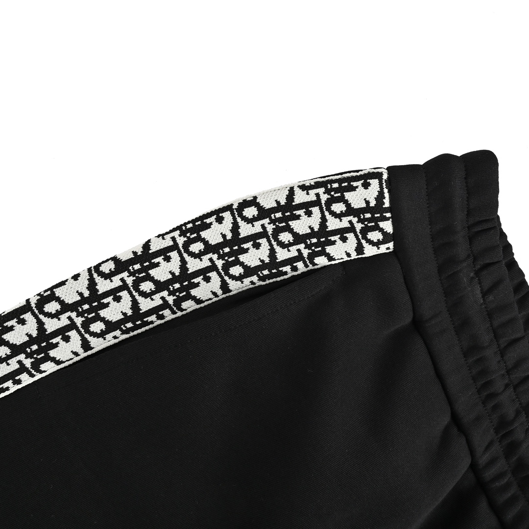 Dior 24Fw embroidered CD ribbon trousers