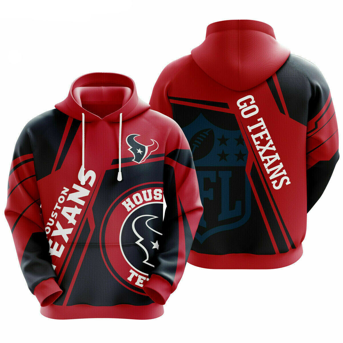 HOUSTON TEXANS 3D HOODIE NOV06