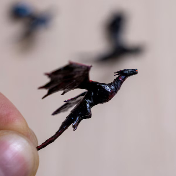 Mini handmade dragon model