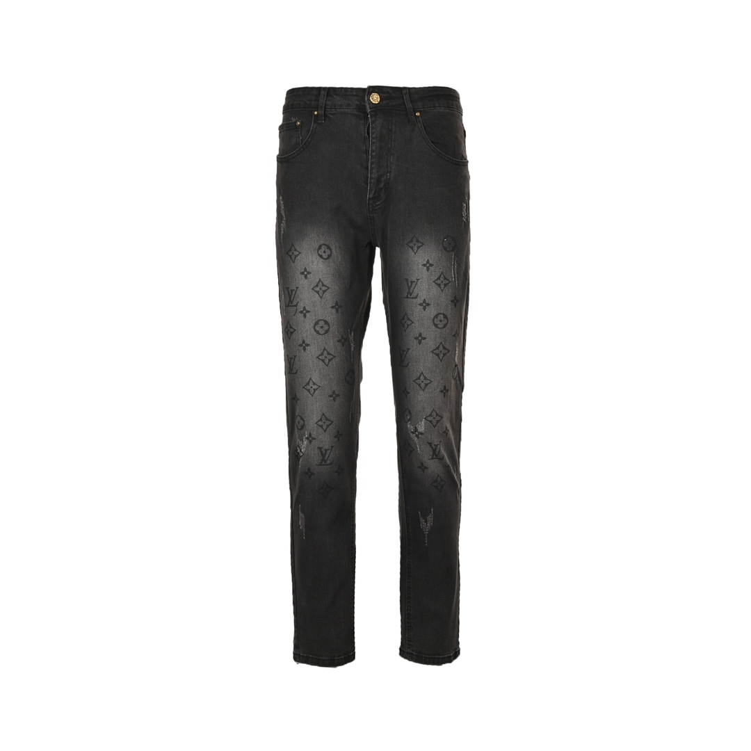 Louis Vuitton 24Fw Gradient Monochrome Washed Jeans